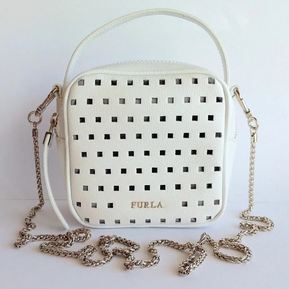 Furla White Yo-yo 2 Way Crossbody Bag - Picture 7 of 9